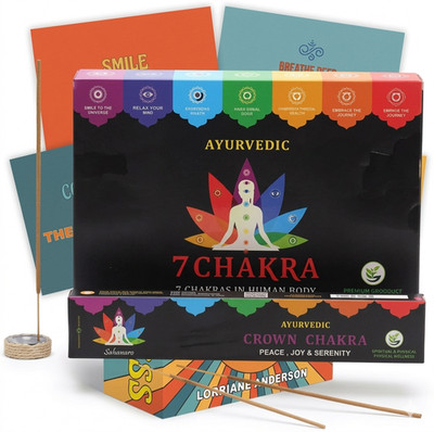 Ayurvedische Räucherstäbchen Set 7 Chakra Geschenkset