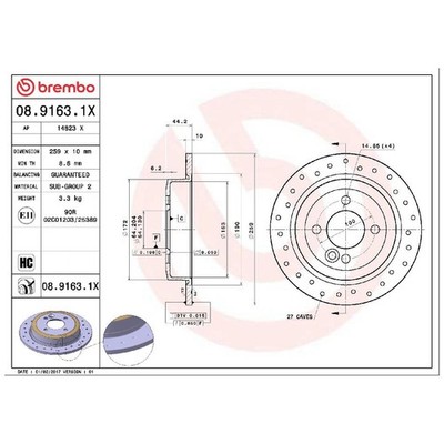 2x Bremsscheibe hinten für Mini R50 R56 R52 id69788