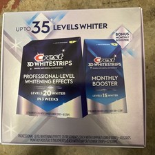Crest Whitestrips Kit Professional-Level Effects 20  Monthly Booster 35 Levels