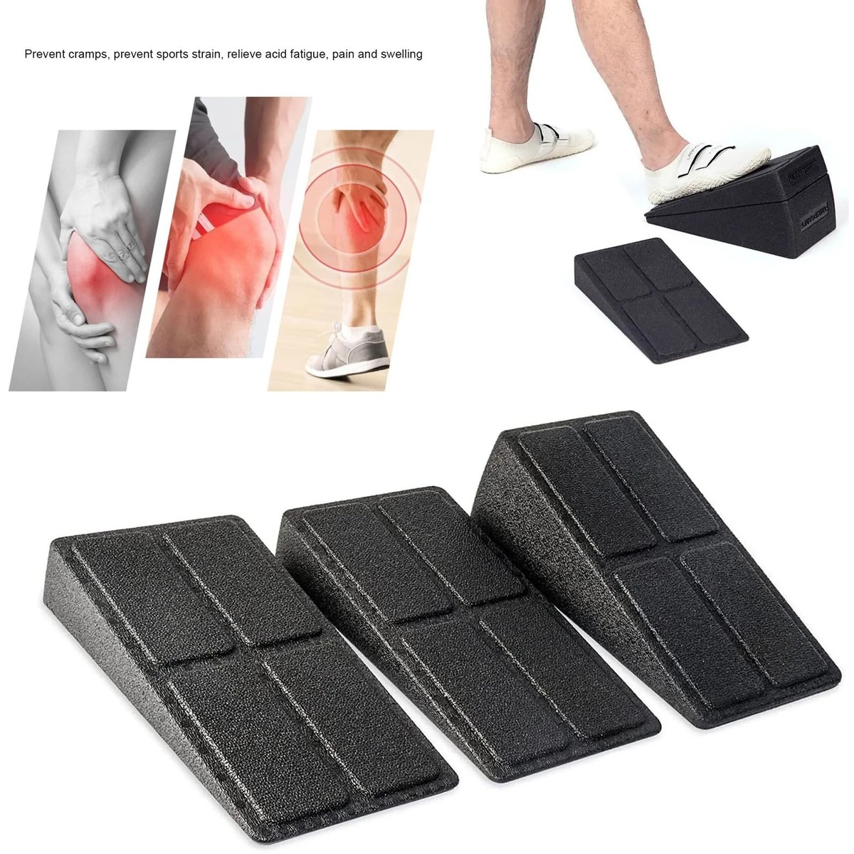 Eespoir Calf Stretcher Slant Board, Adjustable Angles Incline Board For Squat Wedge, For Exercise Squats Ankle Mobilization & Physical - View #3