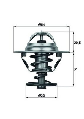 Thermostat Kühlmittel MAHLE TX 10 88D für SAAB YS3E 9000 DISCOVERY 900 YS3D F10