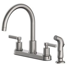 Season Westwind Chrome Kitchen Faucet With Spray And Deckplate, ID 158068