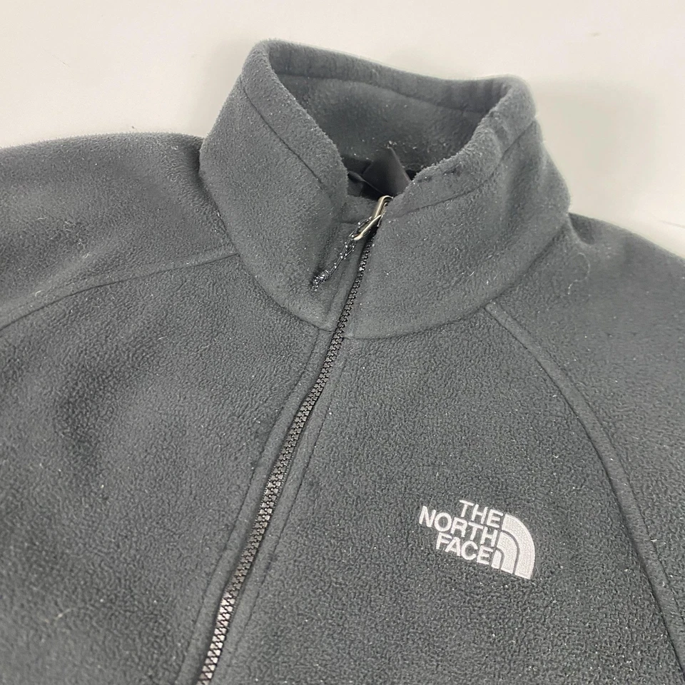 The North Face Jacket Mens Large Black Fleece Full Zip Outdoor Hiking Warm Layer - Image 2 of 4