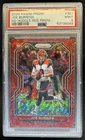 2020 Panini Prizm Joe Burrow RC No Huddle Red Rookie #/50 Bengals PSA 9