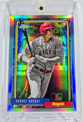 Shohei Ohtani RARE REFRACTOR INVESTMENT CARD TOPPS CHROME ROOKIE of the year MVP