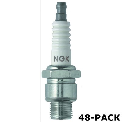 NGK Spark Plug 6431 (48-PACK); BU8H 14mm Copper Core Nickel, Flat Seat, HR 8