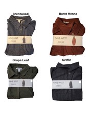 Brand New Nine West Women's Cotton Dress Grape Leaf Color Size X-Small