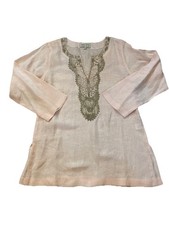 BellaTu Jeanne D ? Gopi Vaid Pink Blouse Size Six