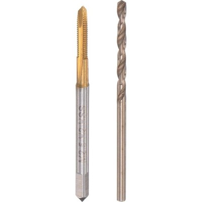Gewindebohrer Set M2,5 x 0,45 Spiralbohrer 2,1mm Schnellstahl