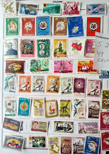Columbia Pre 1971 Foreign Postage Stamps Used 49 pcs