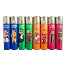 Accendini clipper large collezione completa Capibara ricaricabile 8pez