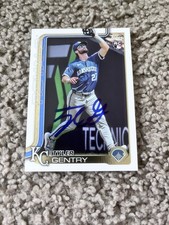 2025 Topps Series One Tyler Gentry RC Signed IP Autograph Rookie Royals Kansas