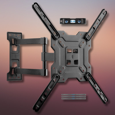 FULL MOTION TV WALL MOUNT BRACKET SWIVEL TILT 32 36 37 40 42 46 49 50 55 60''