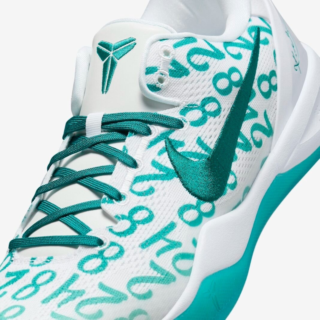 New Mens Size 9 Nike Kobe 8 Protro Radiant Emerald White Sneakers