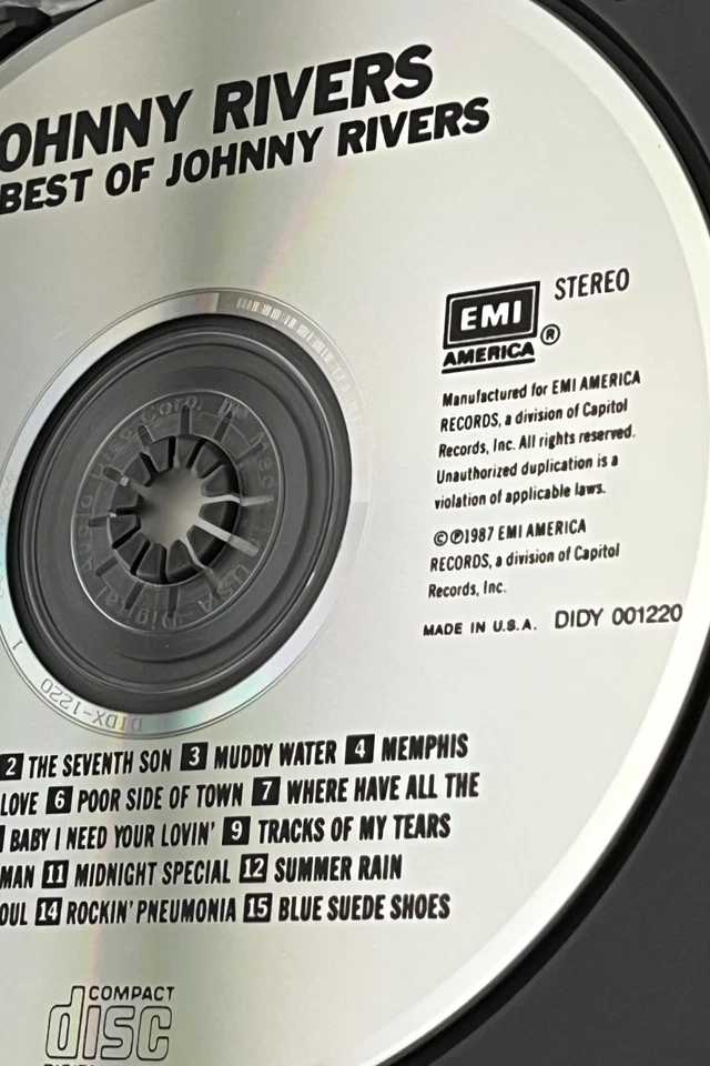 Johnny Rivers The Best Of CD DADC PRESS! 1987 EMI CDP-546594 Maybelline OOP! Foto 3 de 4