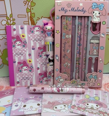 My Melody B6 Notizbuch Schreibwaren Set Mehrfarbig Stift Textmarker Memo Konvolut
