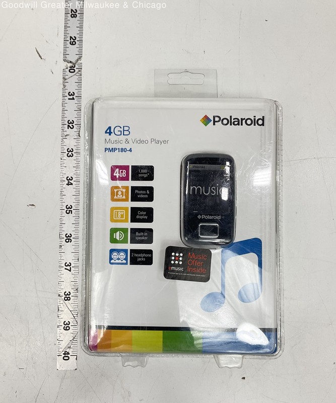 Polaroid 4GB Music & Video Player PMP180-4 New in Sealed Container