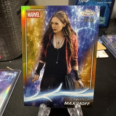 2025 Topps Chrome Marvel Studios Wanda Maximoff Gold 32/50 #52