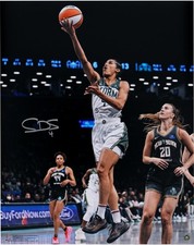 Skylar Diggins-Smith Seattle Storm Signed 16x20 Layup vs New York Liberty Photo
