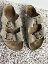 Birkenstock Arizona Gray Soft Footbed Suede Leather Women's and Men's Sandals