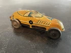 Marx Mechanical Speedway Racer Key Windup Tin Litho Car #4 Racer Vintage 1960's