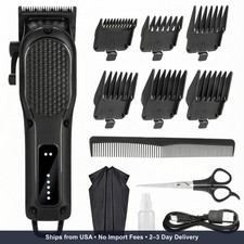 Men's Hair Clippers for Professional Hair Trimmer Cordless Rechargeable Powerful