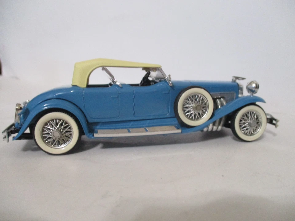 Torpedo Rio Diecast #45 1934 Duesenberg SJ en azul escala 1:43 con caja y estuche Foto 2 de 4