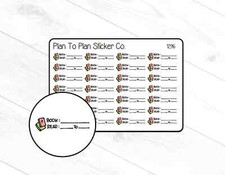 1296 Pages Read Tracker Planner Stickers.