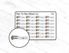 1296~~ Pages Read Tracker Planner Stickers.