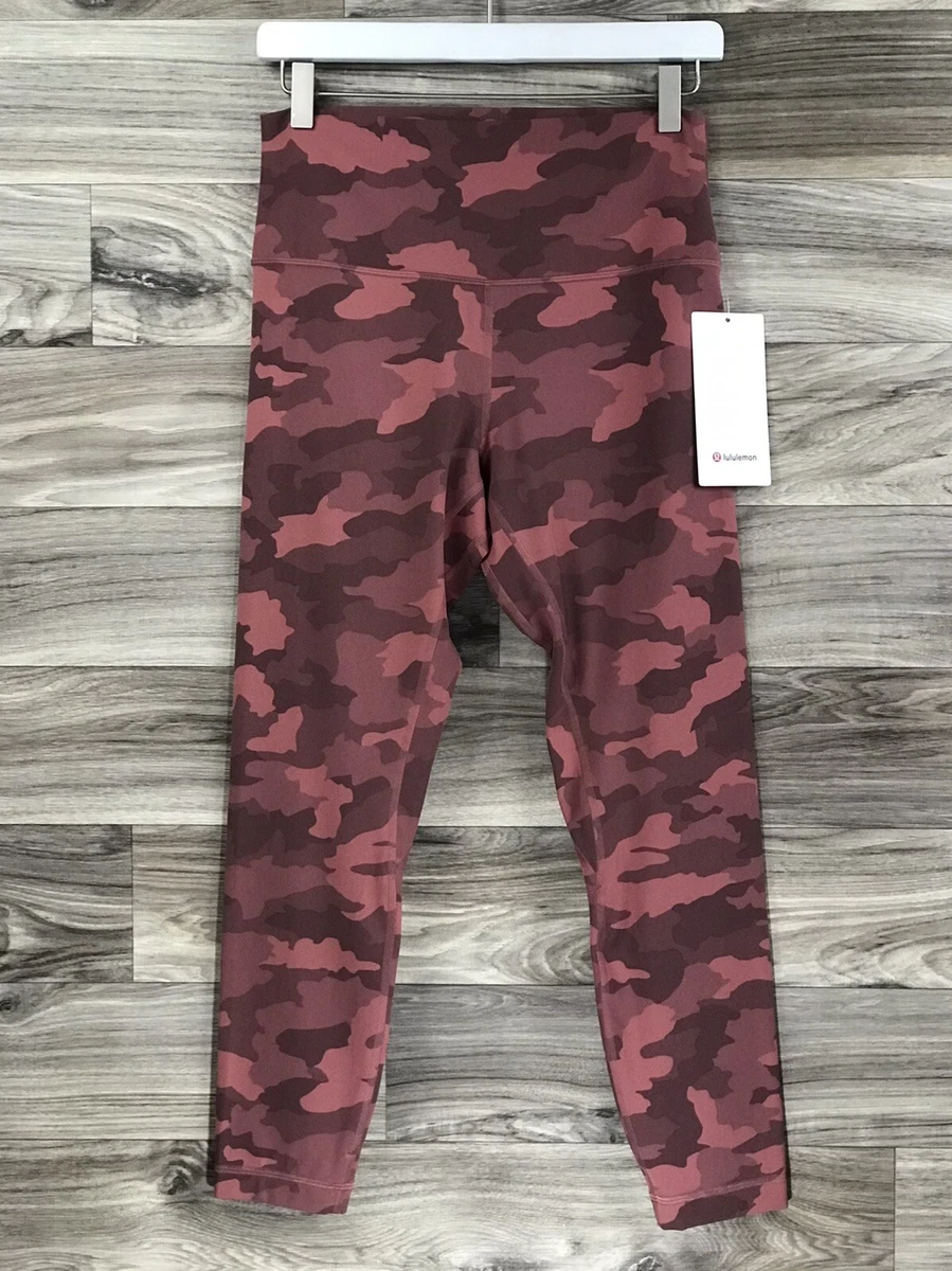 Lululemon Align HR Pant 25” *Nulu Size 10 Heritage Camo Brier Rose CBRR  01619