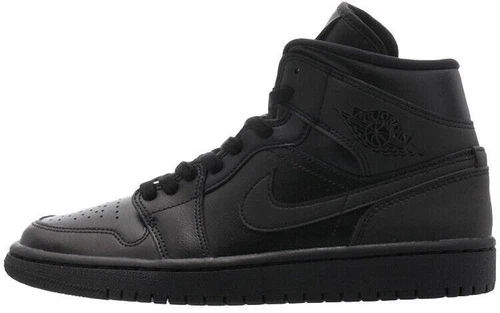 Jordan 1 Mid Triple Black W