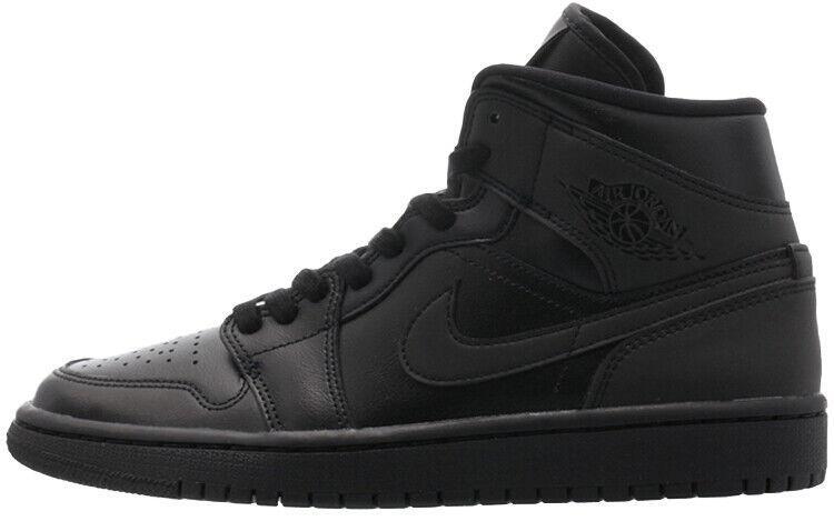 Jordan 1 Mid Triple Black W for sale | eBay