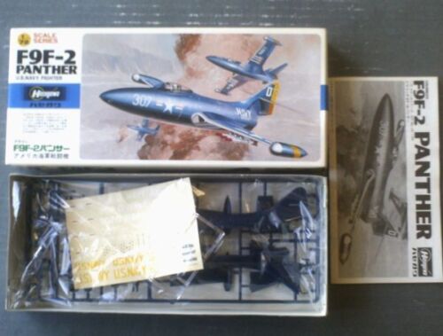 Unassembled Us Navy Fighter Grumman F9F-2 Panther 1/72Scale Hasegawa - Picture 1 of 2