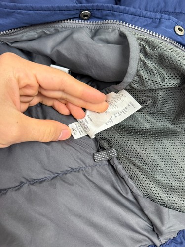 Patagonia Bivy Down Hoody Boys 10 M Orange Blue Puiffer Jacket Quilted SNAP Coat - Picture 10 of 18