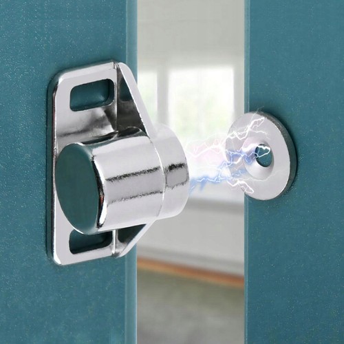 5 Sets Drawer Magnetic Door Catch Ultra Thin Cabinet Furniture Latch Black - Picture 6 of 10