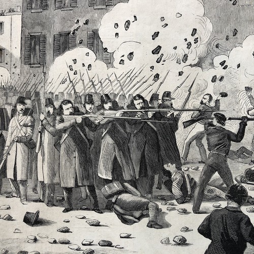 1861 CIVIL WAR newspaper CIVIL WAR BEGINS @ SUMTER Pratt Street BALTIMORE RIOTS