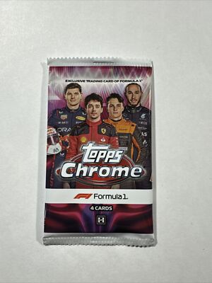 (1) 2023 Topps Chrome Formula 1 F1 Hobby Factory Sealed Pack Box FRESH! Auto?