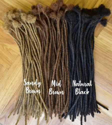 Afro Human Hair Crocheted Dreadlock Extensions x 50 - (40cm Long, 5mm Thick) - Bild 4 von 6