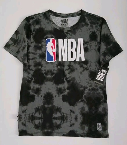NEW Boy's NBA Official Licensed Black Grey Logo Tye Dye Shirt Sz. XL ( 18 / 20 )