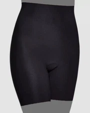 Commando Womens Black Solid Control High Waist Shorts Shapewear Size XS