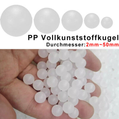 Solide Polypropylen Kunststoff Kugel Ball Präzision PP Plastik Kugeln 2 mm~50 mm