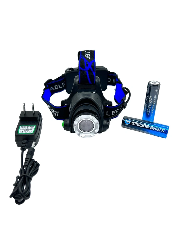 Высокой мощности Zoom светодиодный фонарь фары фонарик голова фонарь лампа рыбалки новый - Изображение 2 из 4