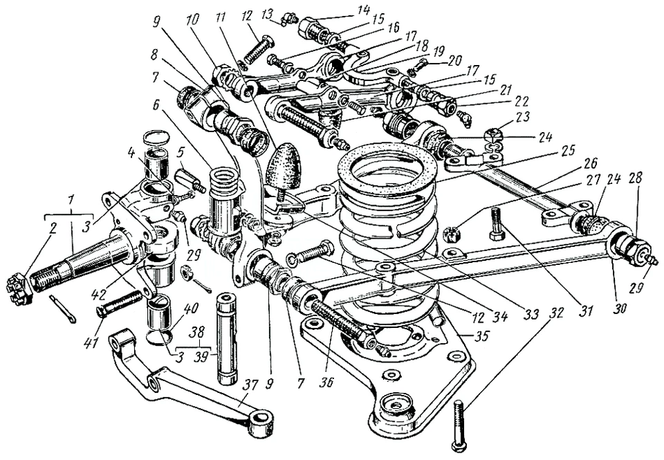 Gaz 21 VOLGA Set Rubbers for the front rear axles for Suspension - Image 2 of 2