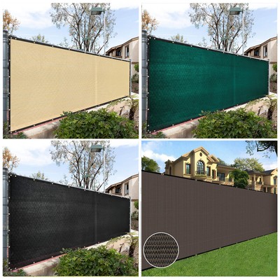 Privacy Fence Screen Garden Yard Windscreen Mesh Shade Cover 3/4/5/6/8ft X 50ft