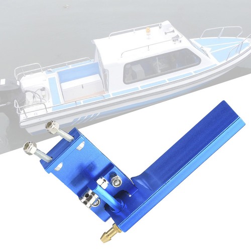Timón de aluminio (azul 95 mm) con entrada de pastilla de agua para carreras de radiocontrol eléctrico - Imagen 2 de 11