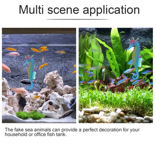 4 Stück Aquarium Ornament Seepferdchen, Aquarium Fluoreszenz Meerestier - Bild 9 von 12