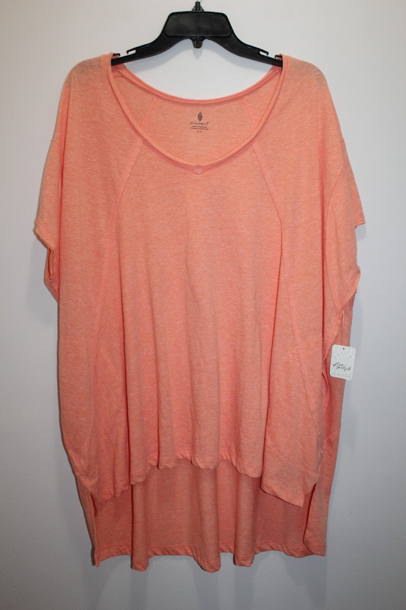 FREE PEOPLE MOVEMENT CITY VIBEZ TUNIC TEE OB815486 MORNING