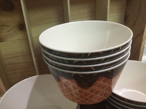 HUTZLER IcE CREAM BOWL waffle LOT(s) OF 2 LARGE MELAMINE DISHWASHER SAFE BPAFREE - Picture 6 of 11