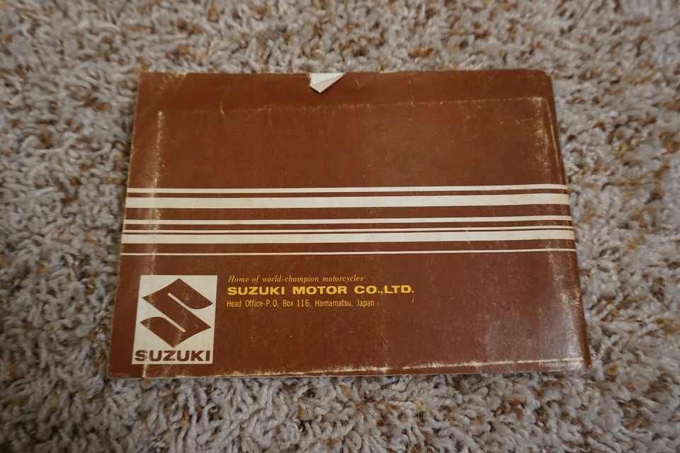 1969 铃木 TC305 用户手册,TC 305 — 第 2/2 张图片