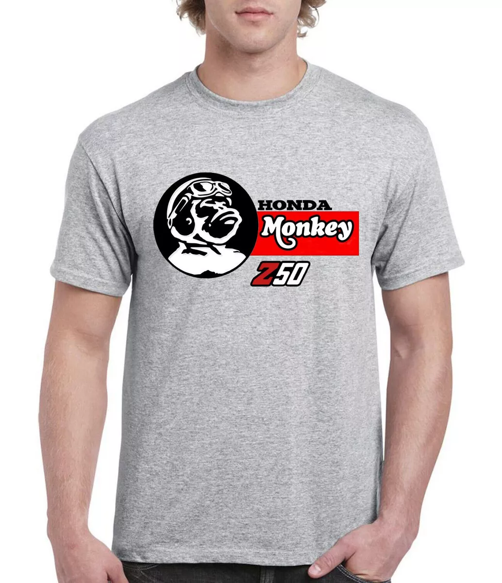 Men s Cotton Gray T Shirt Honda Mini Trail Monkey Z50